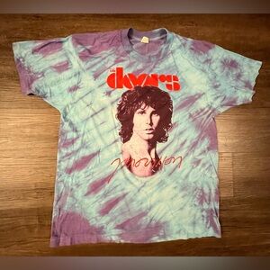 Vintage 1983s The Doors Jim Morrison Tiedye Shirt Rare Size X-Large E27